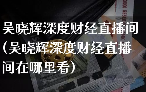 吴晓辉深度财经直播间(吴晓辉深度财经直播间在哪里看)_https://www.erdeww.com_期货资讯_第1张
