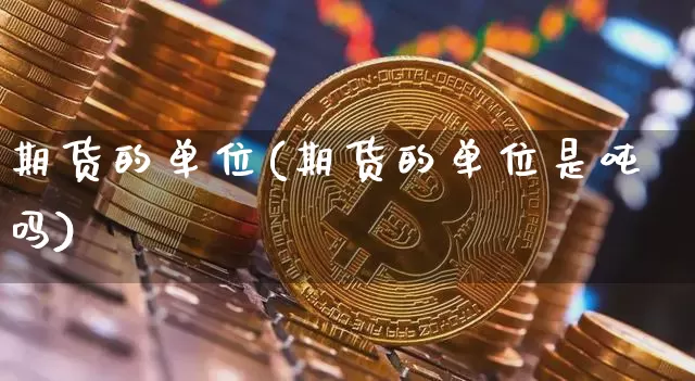 期货的单位(期货的单位是吨吗)_https://www.erdeww.com_期货知识_第1张