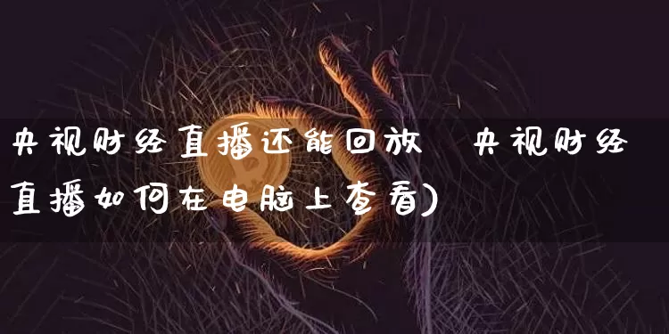 央视财经直播还能回放吿央视财经直播如何在电脑上查看)_https://www.erdeww.com_期货走势_第1张