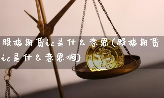 股指期货ic是什么意思(股指期货ic是什么意思啊)_https://www.erdeww.com_期货知识_第1张