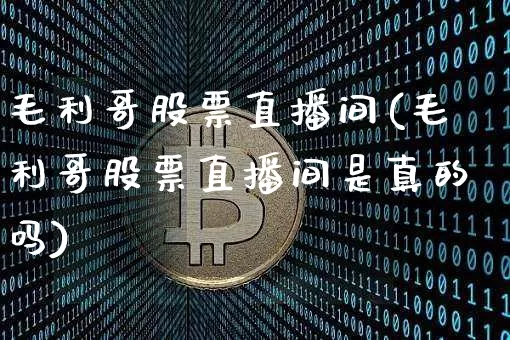 毛利哥股票直播间(毛利哥股票直播间是真的吗)_https://www.erdeww.com_期货行情_第1张