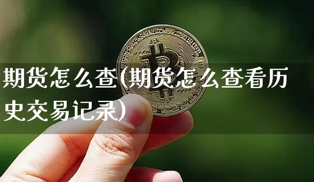 期货怎么查(期货怎么查看历史交易记录)_https://www.erdeww.com_期货走势_第1张
