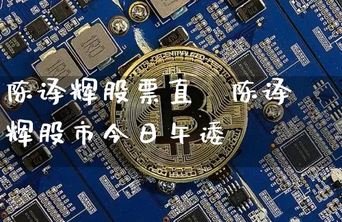 陈译辉股票直撿陈译辉股市今日午诿_https://www.erdeww.com_期货走势_第1张