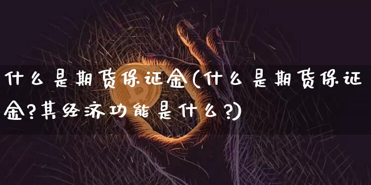 什么是期货保证金(什么是期货保证金?其经济功能是什么?)_https://www.erdeww.com_期货走势_第1张