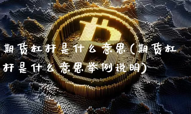 期货杠杆是什么意思(期货杠杆是什么意思举例说明)_https://www.erdeww.com_期货知识_第1张