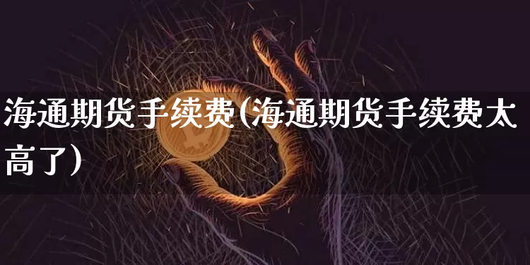 海通期货手续费(海通期货手续费太高了)_https://www.erdeww.com_期货走势_第1张