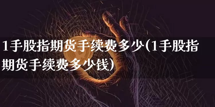 1手股指期货手续费多少(1手股指期货手续费多少钱)_https://www.erdeww.com_期货_第1张