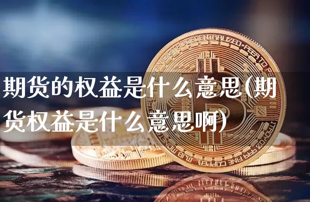 期货的权益是什么意思(期货权益是什么意思啊)_https://www.erdeww.com_期货_第1张