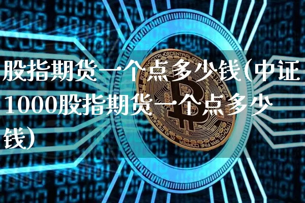 股指期货一个点多少钱(中证1000股指期货一个点多少钱)_https://www.erdeww.com_期货行情_第1张