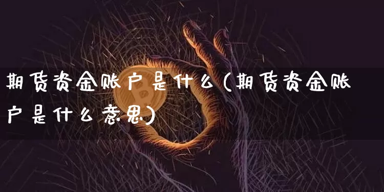 期货资金账户是什么(期货资金账户是什么意思)_https://www.erdeww.com_期货知识_第1张