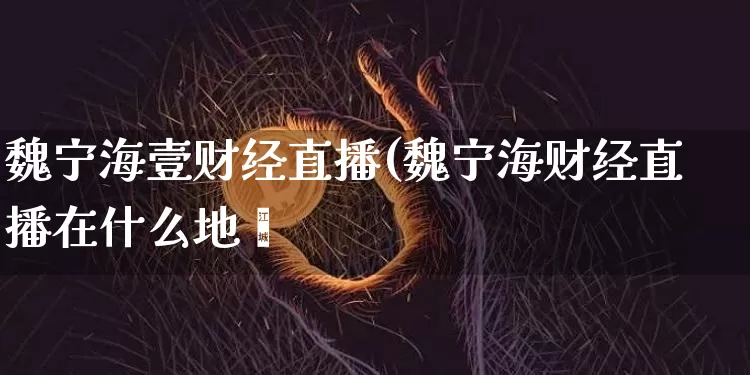 魏宁海壹财经直播(魏宁海财经直播在什么地斿_https://www.erdeww.com_期货行情_第1张