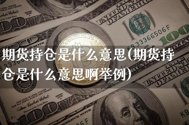 期货持仓是什么意思(期货持仓是什么意思啊举例)_https://www.erdeww.com_期货行情_第1张