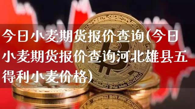 今日小麦期货报价查询(今日小麦期货报价查询河北雄县五得利小麦价格)_https://www.erdeww.com_期货知识_第1张
